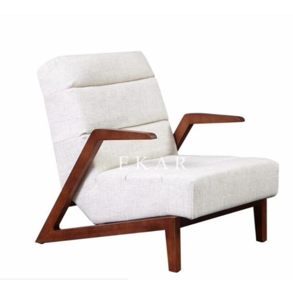 Italy Latest Design Solid Wood Home Coffee Shop Lounge Leisure Chair