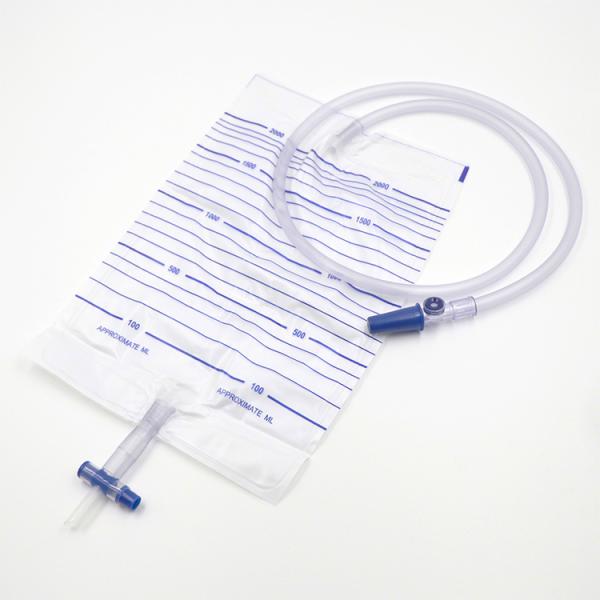 Screw Valve Nephrostomy Drainage Bag , 2000ml Sampling Port Nephrostomy Tube Bag ORCL