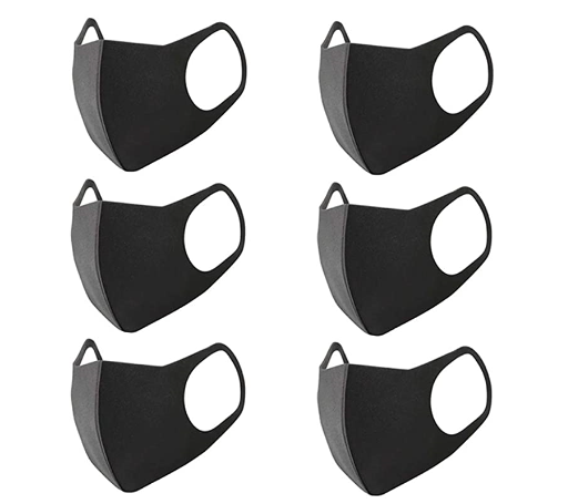 Thick Washable Cotton Face Masks Black Anti Dust Cotton Mouth Face Mask