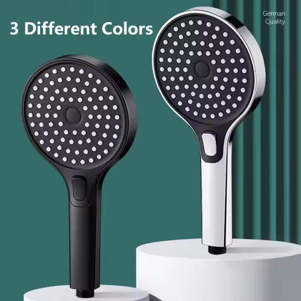 Polished High Pressure Water Saving ABS Plastic Surface Shower Head For Bathroom Accessories