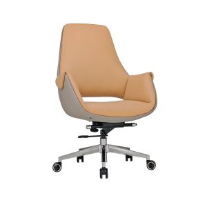 Wholesale Luxury Mid-Back Leather Office Chair Ergonomic Executive Commercial