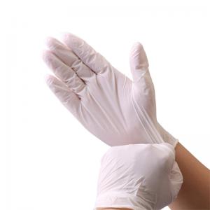 China ISO 510K Certification Transparent Latex Gloves / Latex Exam Gloves Medium on sale