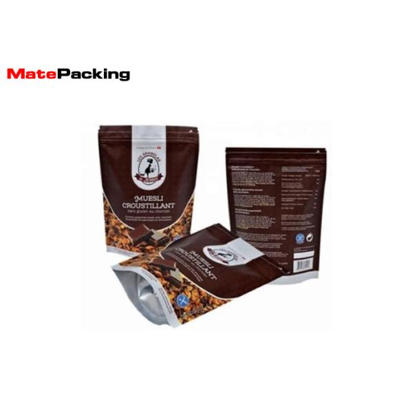 Food Grade Laminated Material Foil Stand Up Pouches Custom Logo Printing Doypack Bags