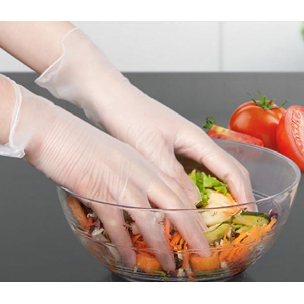 Extra Small Clear Food Service Gloves / Plastic Gloves For Food Handling