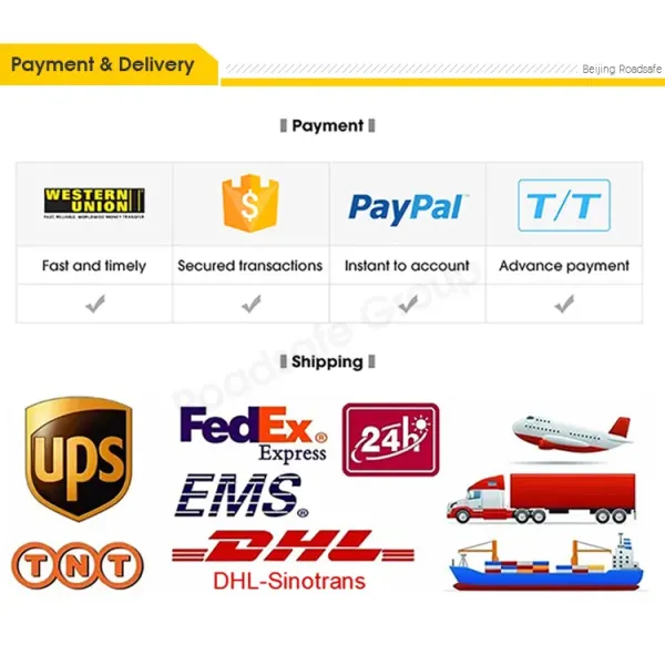 Recycle Material PU Traffic Safety Post Reflective Warning Bollard