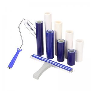 China Blue PE Cleanroom Sticky Roller High Quality PCB Lint Roller Cleaner on sale