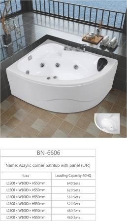 Corner Whirlpool Shower Bathtubs Bubble Massage Triangle Air Jet Whirlpool Bathtubs