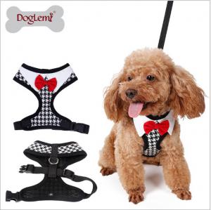 Cheap Vest puppies chest harness, fashion bow pet chest back, Teddy bear walking leash；Pet clothes customization, wholesale
