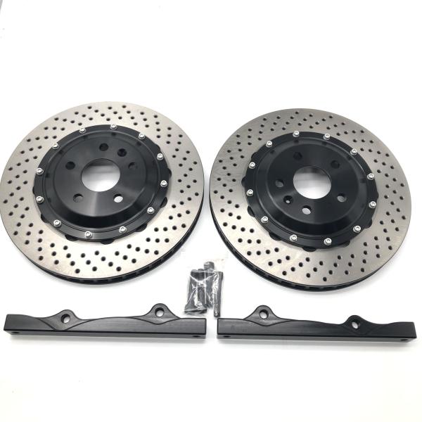 Jekit Car Drilled Brake Disc Front 330*28mm Brake Disc Bracket