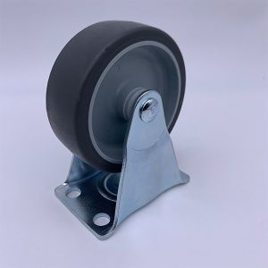 Cheap Light Duty 2 Inch Soft Rubber Caster Wheels Plate Rigid wholesale