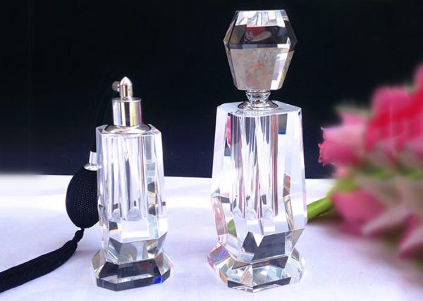 Quality Custom Logo Home Decorations Crafts , Durable Women Perfume Glass Bottle Crafts for sale