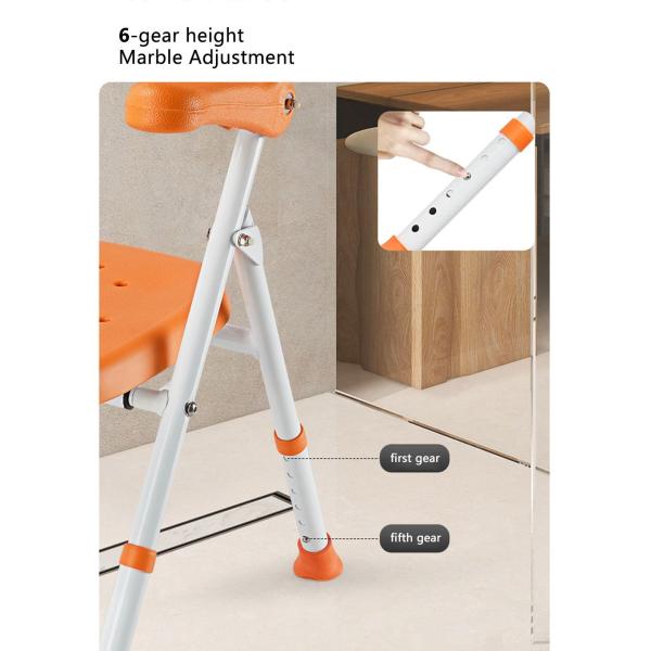 New Aluminium Alloy Lightweight Foldable Bath Chair for Indoor Shower Bathroom Safety Equipment