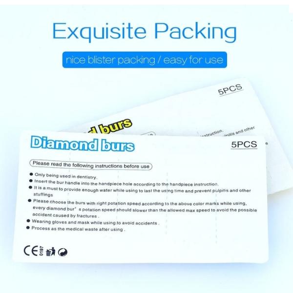 Diameter 1.59-1.6mm Dental Carbide Burs Lightweight For Dental Use