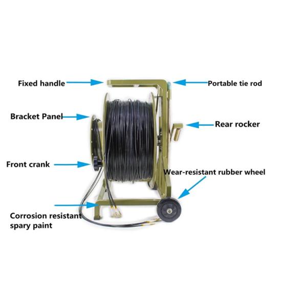 Black Outdoor Cable Rollers 300M 250M 200M 150M 100m LC To LC Fiber Patch Cord Extension Cable Reel