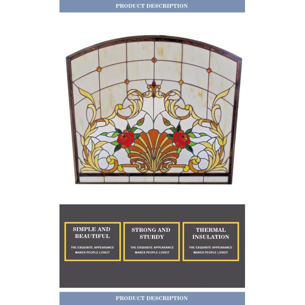 Customized Stained Glass Windows Decorative Glass simple beautiful