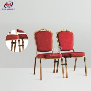 China Three Layers Painting Hotel Banquet Chair Metal Dining Chair Stackable on sale