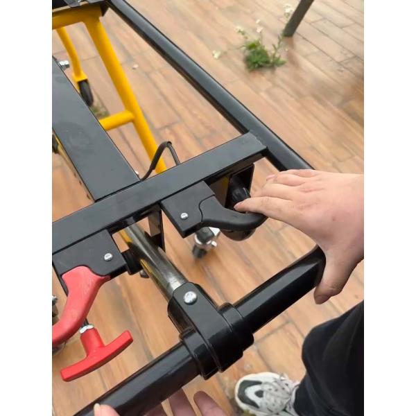 Thickened Aluminum Alloy Ambulance First Aid Stretcher With Folding Leg Mechanical Structure Height Adjustment Leg And Back Adjustment