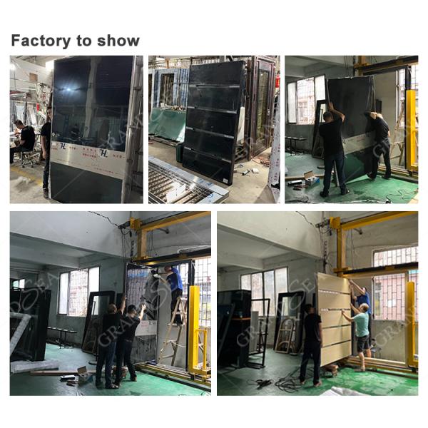 Modern American Luxury Black House Main Exterior Security Stainless Steel Front Entry Doors With Smart Lock