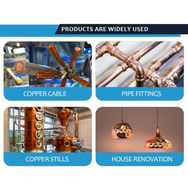 Refrigeration AC Copper Pipe Tube 4 Inches Size ASTM DIN AISI Standard