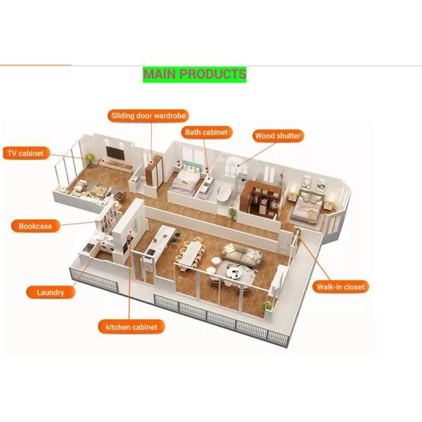 Shaker Style Solid Wood Kitchen Cabinets H900mm 18mm Chip board
