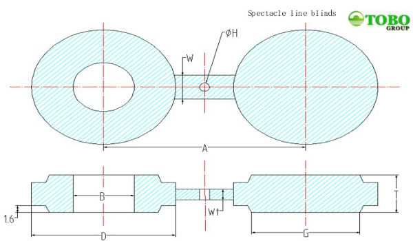 20 Nickel Alloy Pipe Fittings 150LB Spectacle Blinds Flanges For Connection