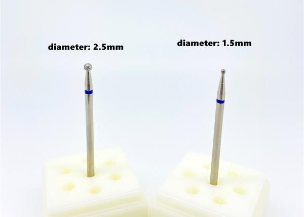 Natural Electroplated Diamond Grinding Wheels Plaster Stone Bur Dental 1.5mm Dia