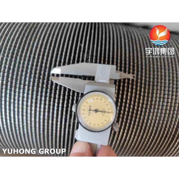 HFW Helical Spiral Serrated Finned Tube ASTM A312 TP347 Stainless Steel Fin Tube
