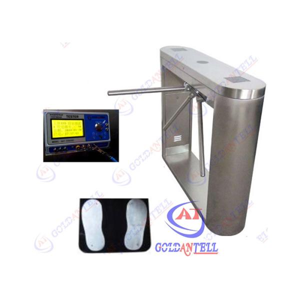 Semi automatic Stainless Steel Half Height Turnstiles , waist high turnstile