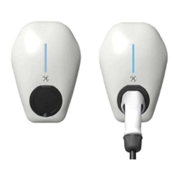 32A Wall Mount AC DC EV Charger with 2.8 LCD Touch Screen CE/UL/TUV Certified