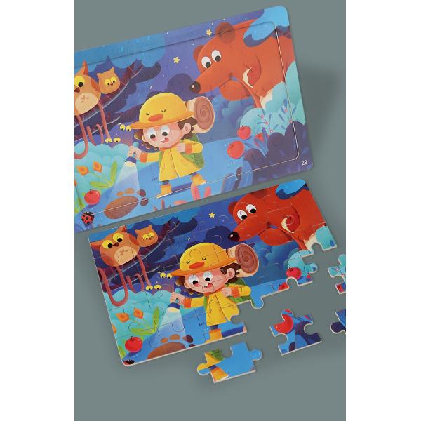 Wholesale 30 Piece Jigsaw Puzzle Children Multiple Themes Education Enlighten Wooden Puzzle Toy