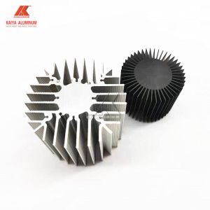 China Round Anodized Heat Sink Aluminum Profiles 6063 T5 AL Grade on sale