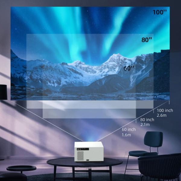 S2 Home Cinema Projector Android 11.0 750 ANSI Lumens 1080P 4K Dust Free Fully Sealed
