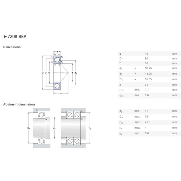 High Speed Angular Contact Ball Bearing Pressed Steel Cage For Universal Dividing Head