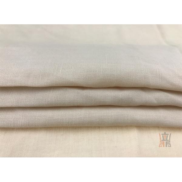 30 / 2 X 14 190gsm Plain Slubbed Ramie Linen Fabric 55 Linen 45 Viscose Fabric