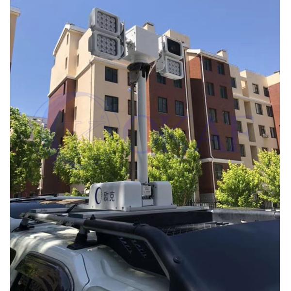 Emergency LED Vehicle Mounted Mast Telescopic Light Tower OK-CZ01SJ-2LED 330° Vertical Angle