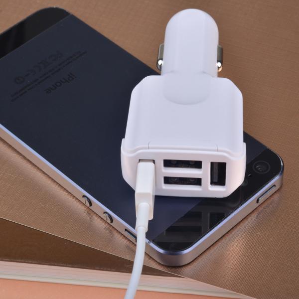 QC3.0 fast charge car charger 3USB4.8A dual line multi-port car charger car phone charger