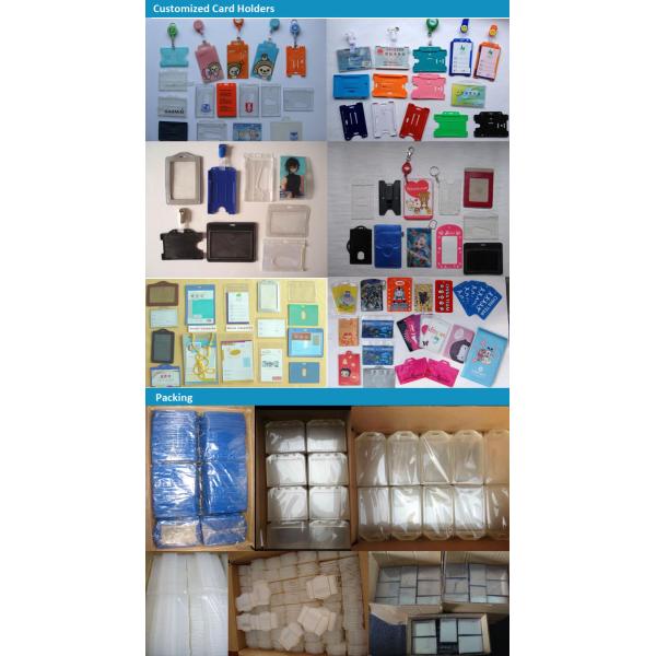 Hard Open Faced ID Badge Laminate Black Vertical Card Holder