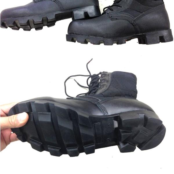 6 Inch Waterproof Tactical Boots For Running , Camo Tactical Safety Boots Strong Shoelace