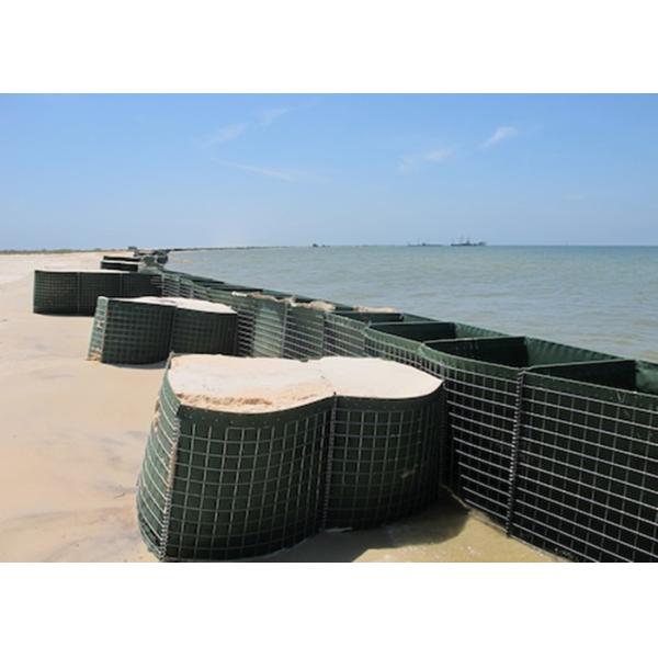 Green Or Brown Defensive Barriers For itary Protection / Flood Control Retaining Wall