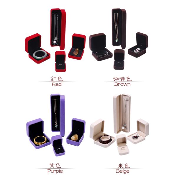 Pearl Bracelet Black Velvet Jewelry Box ROHS Certificated Cufflink Storage Case