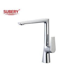 Cheap Cold And Hot OEM Kitchen Sink Faucets Chrome Brass Single Lever wholesale