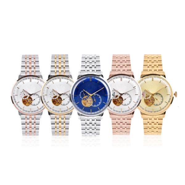 41mm 5ATM Waterproof Japan Movt Mens Quartz Wrist Watch