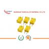 Standard / miniature Yellow / black color Thermocouple Connector  Male  and Female type K / J for sale