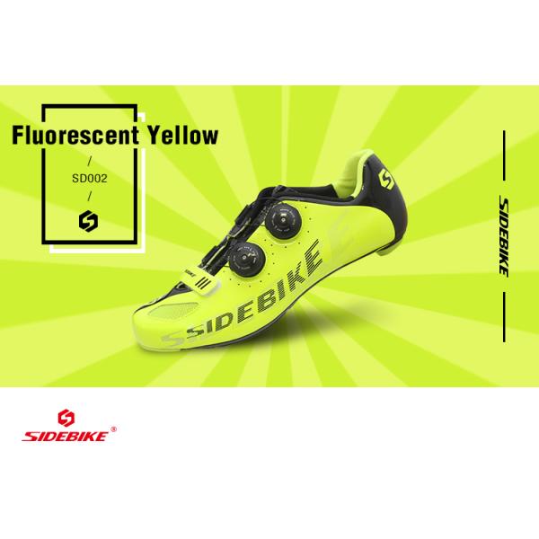 Good Stability Mens Road Cycling Shoes Bright Color Printed Low Wind Resistance