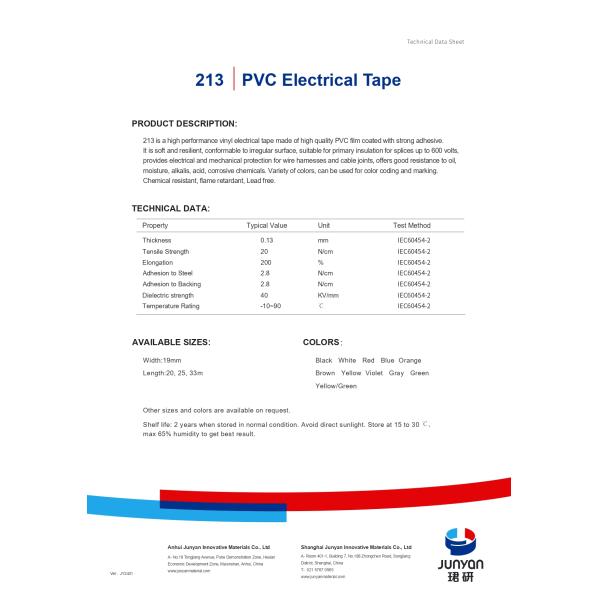 PVC Electrical Insulation Tape Industrial Grade Multi Color