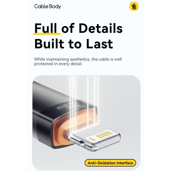 ESSAGER ES-X66 Spring Style 29W USB-C To Lighting Charging Cable Cord 1.8m Length Shielding Braid Included