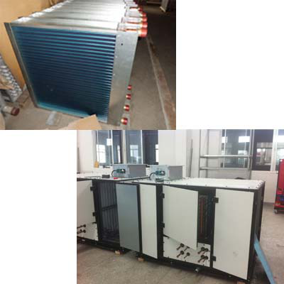 Island Freezer Air Cooled Evaporator Coils Hydrophilic