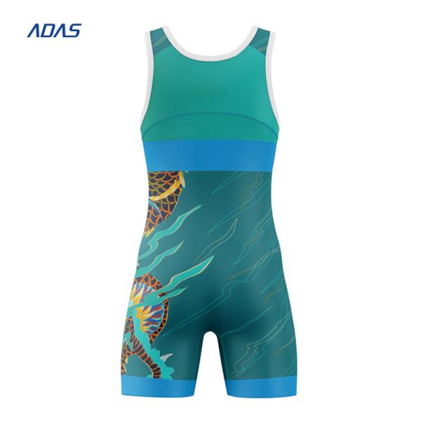 Anti Shrink Spandex Wrestling Singlet Full Body For Men Breathable Lightweight Polyester Material
