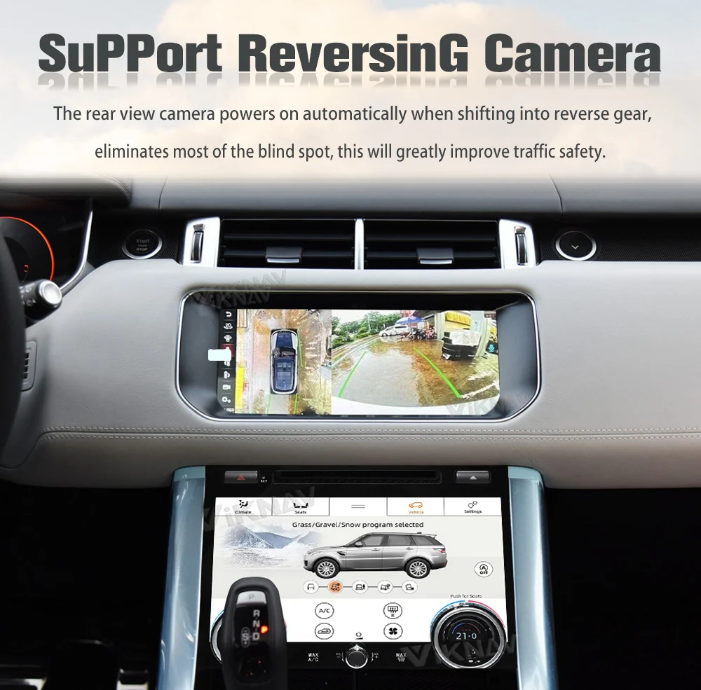 Viknav Android 12 Touch Screen Car Radio For Range Rover Sport L494 2013-2017 GPS Navigation Multimedia Player Android Auto