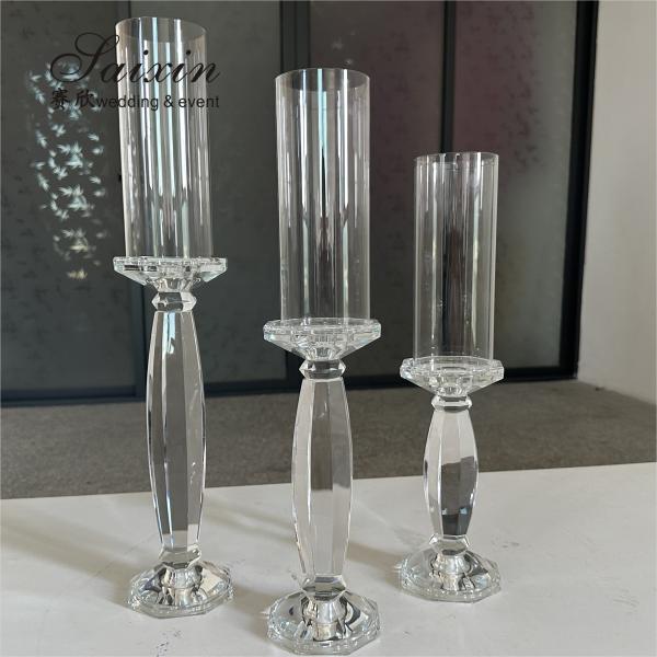 Factory Wholesale Wedding Table Decoration Metal Wedding 3 Pcs Gold Candle Holder Stand